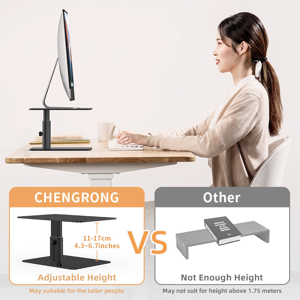 LENUO DL-202 Adjustable Laptop Stand for Desk Aluminum Alloy Laptop Riser Holder LENUO DL-202 Adjustable Laptop Stand for Desk Aluminum Alloy Laptop Riser Holder
